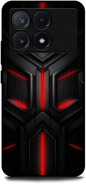 INDICRAFT Back Cover for POCO X6 Pro 5G (BLACK SHARK, RED EDGE, VALOR, TEXTURE, ABSTRACT, GAMING )