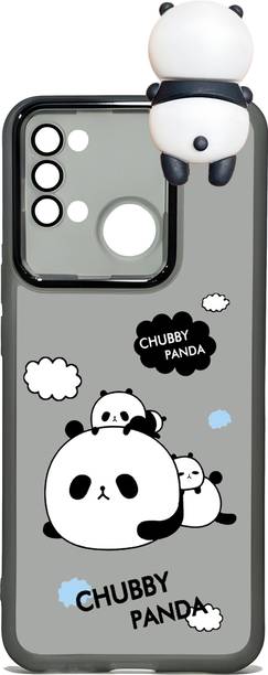 CaseBuddyy Back Cover for Realme 7i, Black Lens Panda Cover