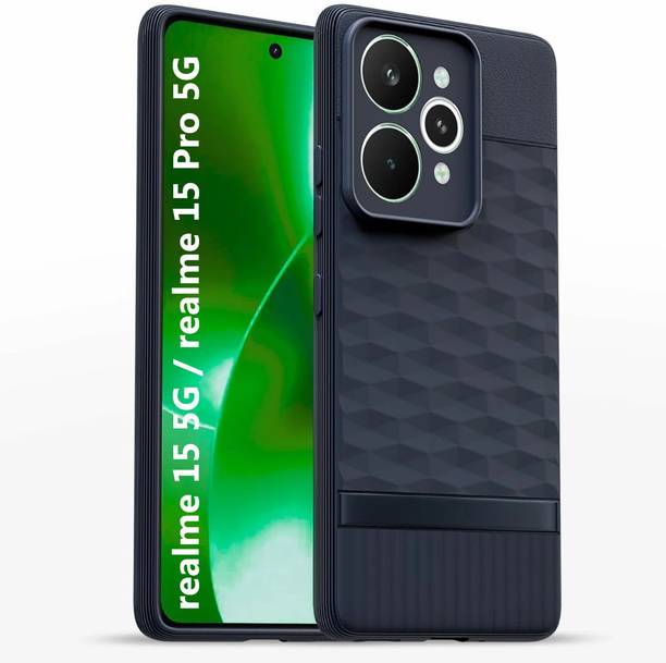 AIZLO Back Cover for realme 15 5G Hexa Cube Design | Ultra Slim Soft Case | Inner Velvet Fabric