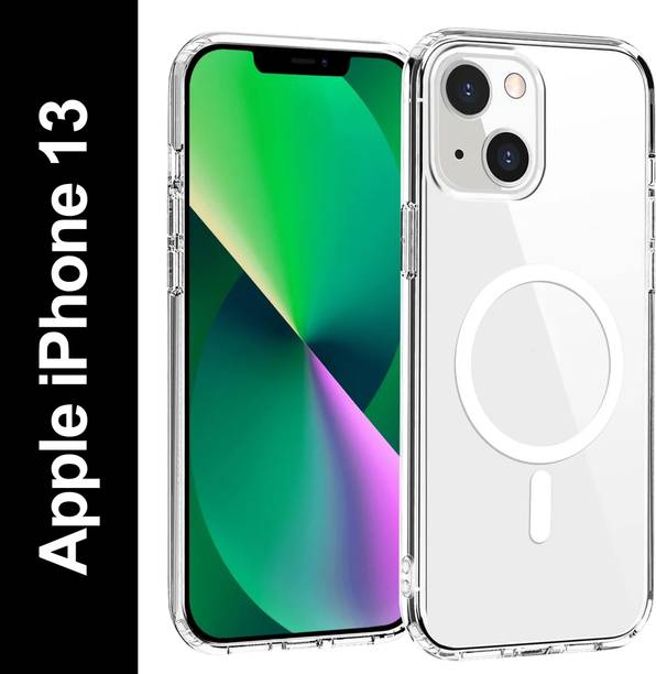 Flipkart SmartBuy Back Cover for iPhone 13 | Magnetic clear Back cover | Wireless Charging Support