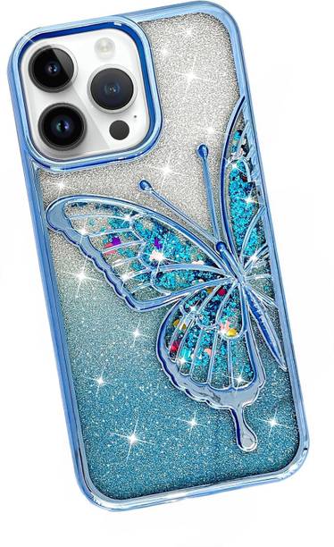 Mintzz Back Cover for APPLE IPHONE 13 PRO MAX, Luxury Butterfly Glitter Girls Cover