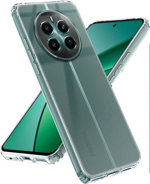 ZAPVI Back Cover for Tempered Glass for Realme Narzo 70 Turbo (Black) and transparent back cover , Pack of 1