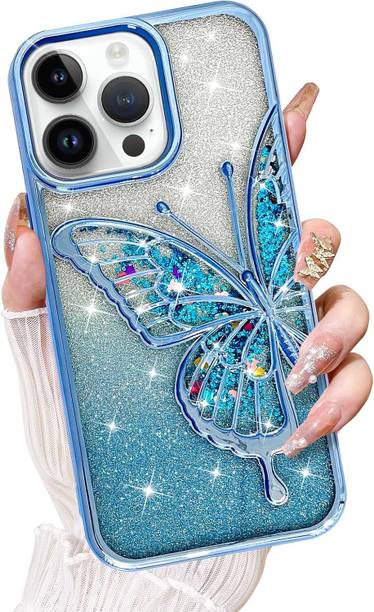 Mintzz Back Cover for APPLE IPHONE 12 PRO MAX, Luxury Butterfly Glitter Girls Cover