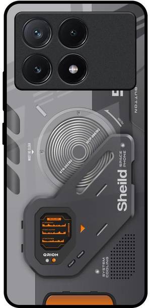 QRIOH Glass Back Cover for Poco X6 Pro 5G