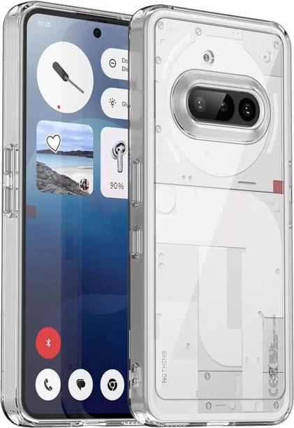 FABEKEE Back Cover for Nothing Phone 3A Ultra-Hybrid ShockProof Sleek Back Cover Case | Crystal Clear Hard Back