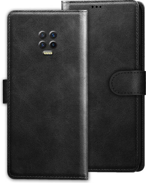 PikTrue Back Cover for Infinix Note 7 Back Cover Case with Magnatic Closure | Inbuilt Stand