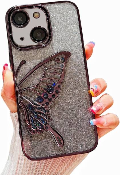 Mintzz Back Cover for APPLE IPHONE 15 PLUS, Luxury Butterfly Glitter Girls Cover