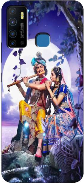 Kotuku Back Cover for Infinix Hot 9, X655D, Radha Krishna, Lord Krishna Back Cover
