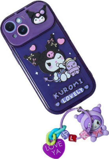 PEEPERLY Cartoon Kuromi Flip Mirror Back Cover for Apple iPhone 13 Pro Max