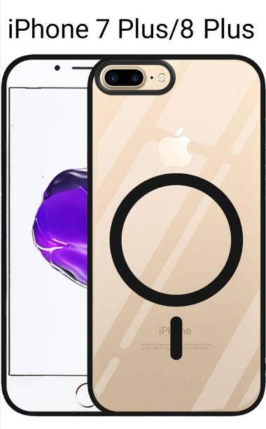 i S Back Cover for iPhone 7 Plus, 8 Plus, Luxury Shockproof Back Cover, Wireless Charging Support