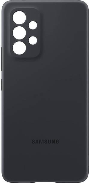 Samsung Back Cover for Samsung Galaxy A53 5G Silicone Cover, Protective Shockproof Case with Soft, Stylish-Black