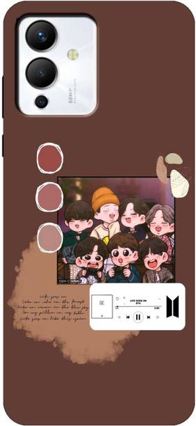 Flaminto Back Cover for Infinix Note 12 5G, X671, BTS, Life Goes On, Cute Cartoon, Boys & Girls Back Cover