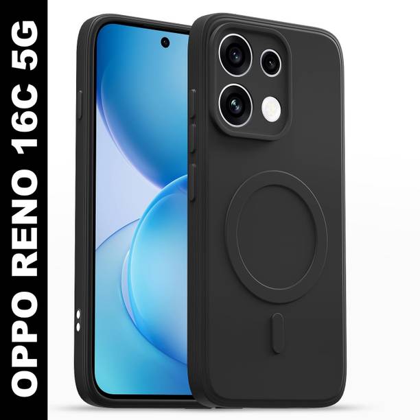MobKet Back Cover for Oppo Reno 16c 5G,Mag-Safe Logo (Not Mag-Safe Compatible)