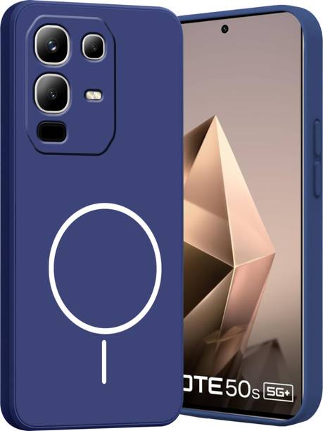 Ascensify Back Cover for Infinix Note 50s 5G Soft Silicone, Flexible, Slim Case with Printed Ring Design