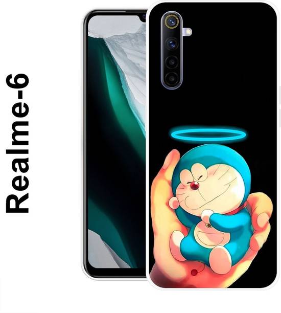 Indus Back Cover for Realme 6, Little, Cute, Doraemon, Cartoon