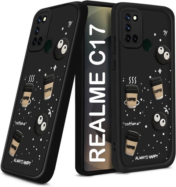 TRUEUPGRADE Back Cover for Realme 7i, Realme C17 Cute Fun Cartoon 3D Ball Coffee