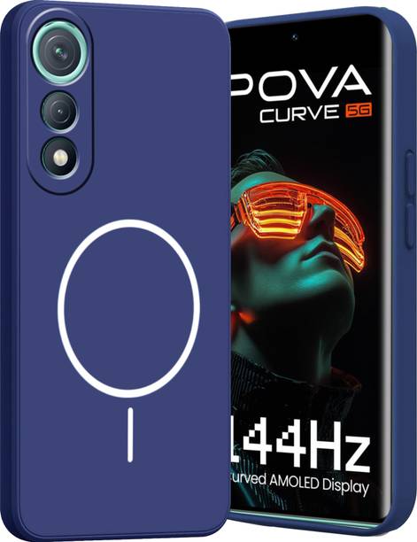 Ascensify Back Cover for Tecno Pova Curve 5G Soft Silicone, Flexible, Slim Case with Printed Ring Design