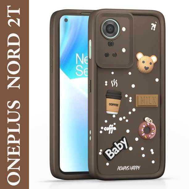 Driden Back Cover for Oneplus Nord 2T Cute 3D Coffee Designer Soft Shockproof Case Back Cover