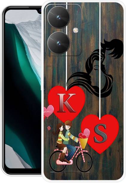 ORBIQE Back Cover for REDMI 13c 5G KS, K LOVE S, S LOVE K, K LETTER, S LETTER, KS NAME