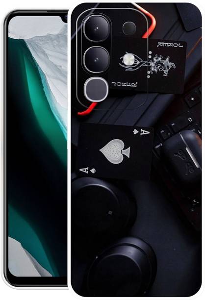 ORBIQE Back Cover for Vivo T4x 5G V2437 CAMERA, HEADPHONE, EKKA, KING, IPHONE, AIRBUDS