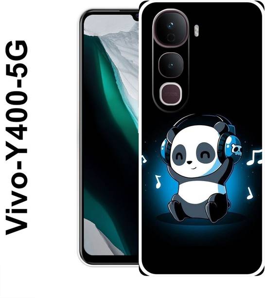 MOBIFLY Back Cover for Vivo Y400 5G, Music, Cute, Baby, Panda, Funky, 536