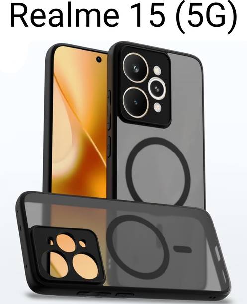 kartflesh Back Cover for Realme 15 5G, Shockproof Smoke Transparent Case, Slip Fit Case, Camera & Screen Protection