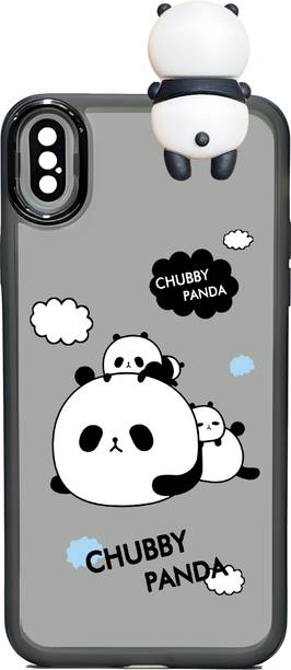 casebuddy Back Cover for Apple iPhone XS Max, Black Lens Panda Cover