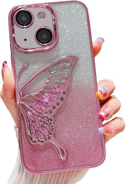 Mintzz Back Cover for APPLE IPHONE 15, Luxury Butterfly Glitter Girls Cover