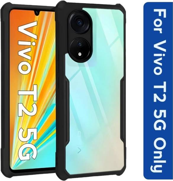 Mezokart.com Back Cover for Vivo T2 | Y100 5G Camera Protection Shockproof TPU Anti Drop Clear Case