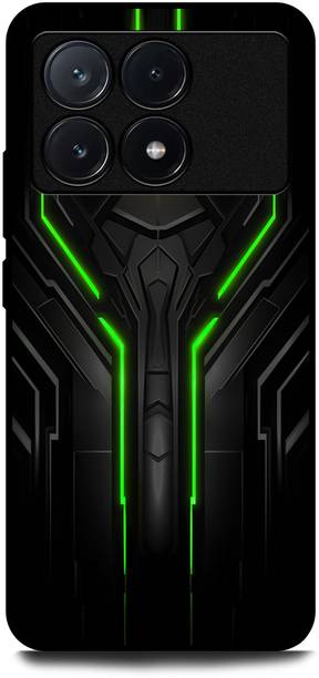 INDICRAFT Back Cover for POCO X6 Pro 5G (BLACK SHARK, GREEN EDGE, VALOR, TEXTURE, ABSTRACT, GAMING )