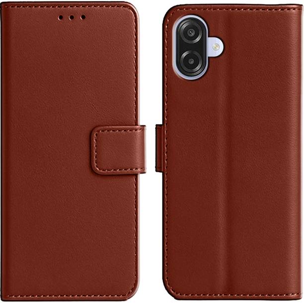 Ascensify Back Cover for Samsung Galaxy A07 Premium PU Leather Flip Cover with Card Slots & Stand Feature