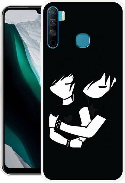 Rockyard Back Cover for Infinix S5 lite, X652B, COUPLE, LOVE, HUGG, BLACK, SHADE