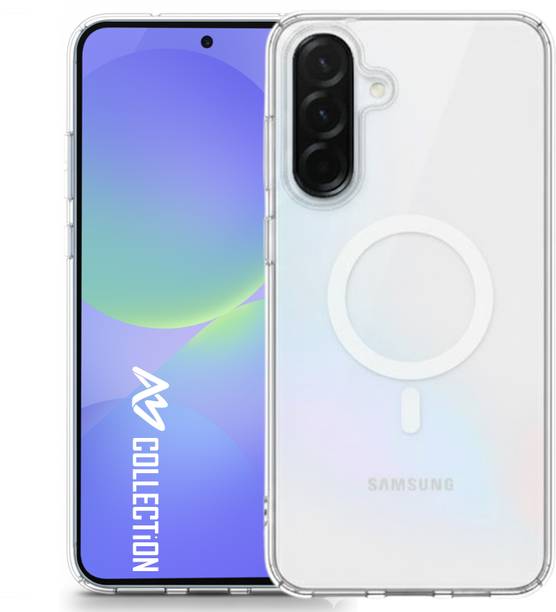 am collection Back Cover for Samsung Galaxy A36 5G Transparent MagSafe Mobile Back Cover | Wireless Charging Compatible