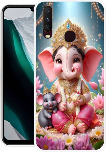 3D U PRINT Back Cover for VIVO Y17,1902, GANESH JI, GANPATI, LORD GANESHA, GOD