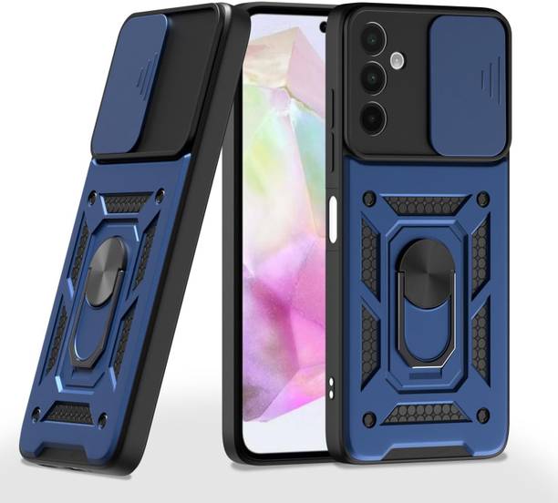 AIBEX Back Cover for Samsung Galaxy A26 5G| D10 Tough Armor | Sliding Camera Shield | Ring Holder Kickstand