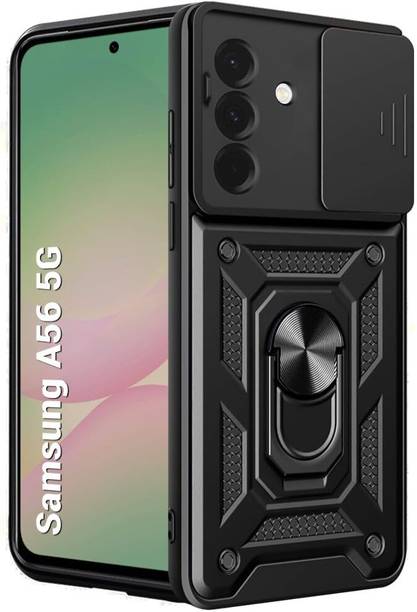 AIBEX Back Cover for Samsung Galaxy A56 5G| D10 Tough Armor | Sliding Camera Shield | Ring Holder Kickstand