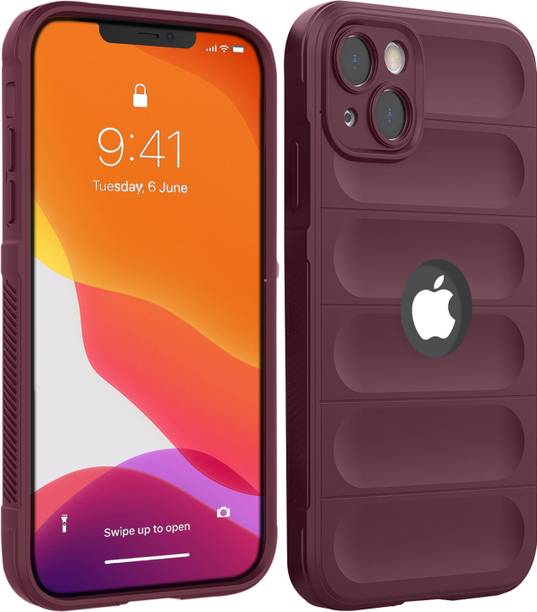 Coverskart Rugged Armor Back Cover for Apple iPhone 13, Hybird Silicone Anti Shock Airbag Grip Case