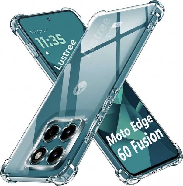 Lustree Back Cover for Motorola Edge 60 Fusion Silicon Transparent Case