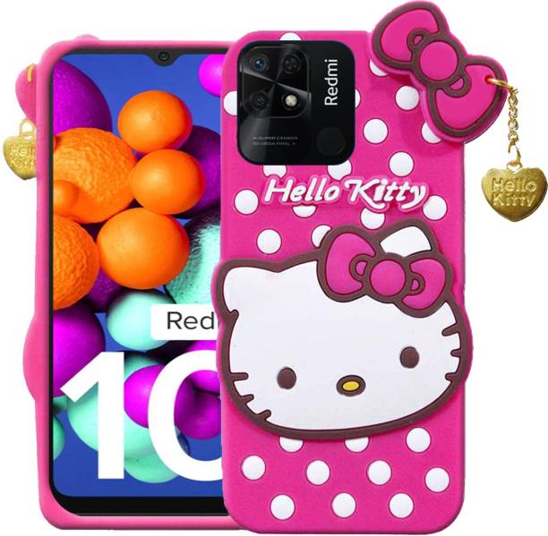 WEBKREATURE Back Cover for REDMI 10, Cute Hello Kitty C...