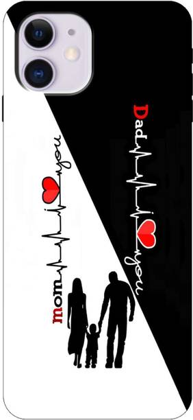 Kotuku Back Cover for Apple iPhone 11, Iphone 11, Mom & Dad Love Back Cover