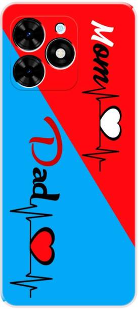 icusto Back Cover for Tecno Spark Go 2024 Mom And Dad Love Back Cover