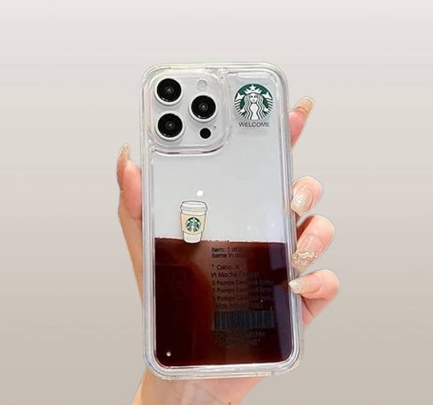 SPARKUP Back Cover for iPhone 11 Pro Max - Star Bucks Liquid Coffee Floating Cup Design | Anti-Slip