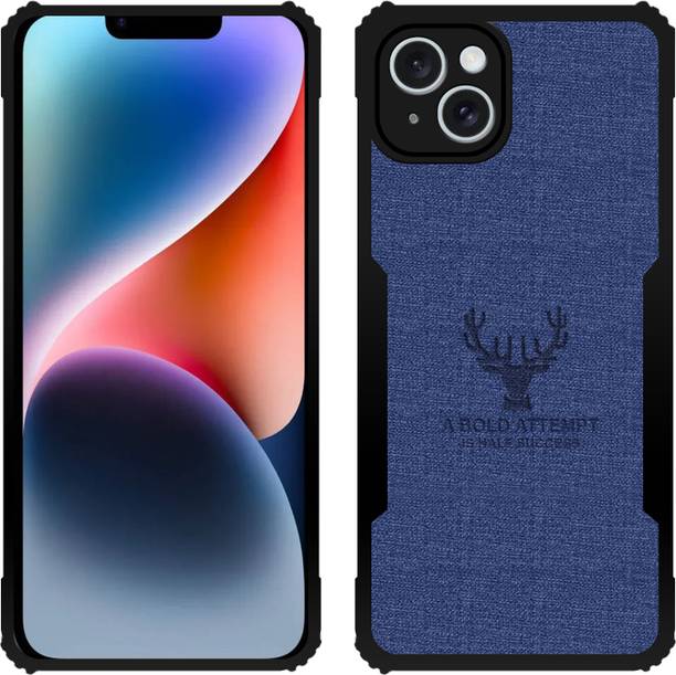 Roxel Back Cover for iPhone 14 Plus |Vegan PU Leather |Deer Case|Four Side Edges & Camera Lens Protection