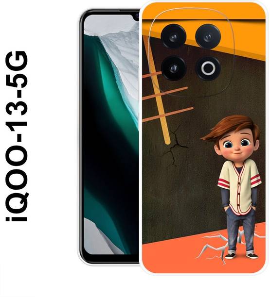MOBIFLY Back Cover for IQOO 13 5G, Funky, Boy, Cartoon, Anime, Design, 404