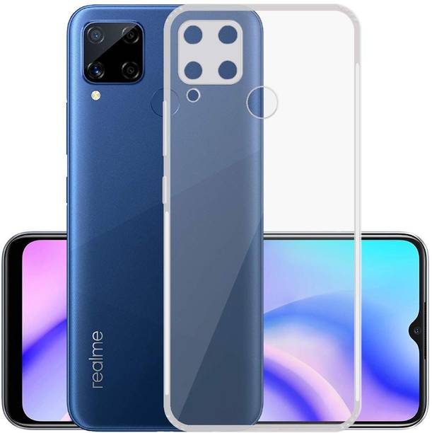COVERHEAD Back Cover for Back Cover for Realme C15 4G (Transparent, Flexible, Silicon, Pack of: 1)