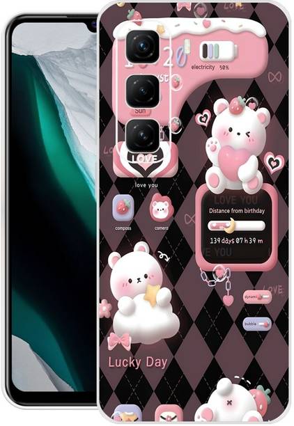 icusto Back Cover for Infinix Hot 50 5G, X6720 For Her, Girls, pink Back Cover