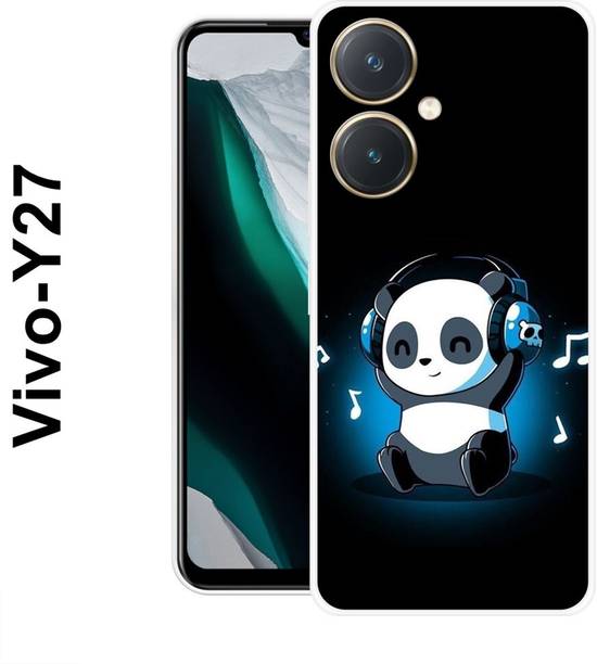 MASURA Back Cover for Vivo Y27, Music, Cute, Baby, Panda, Funky, 536
