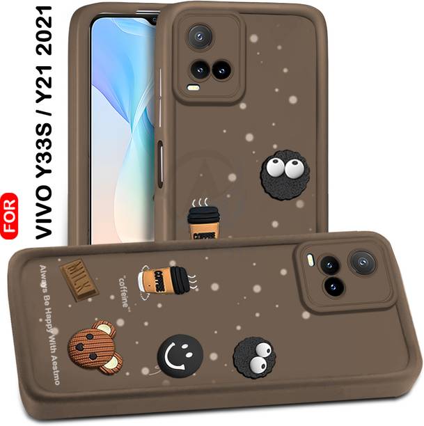 AESTMO Back Cover for Vivo Y33S, Vivo Y21 2021