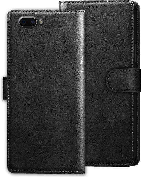 PikTrue Back Cover for Oppo A3S Back Cover Case with Magnatic Closure | Inbuilt Stand