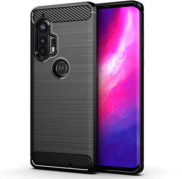 CLOYAAR Back Cover for Motorola Moto Edge Plus Carbon Fiber TPU